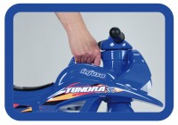 Correpasillos moto Thundra azul de Injusa
